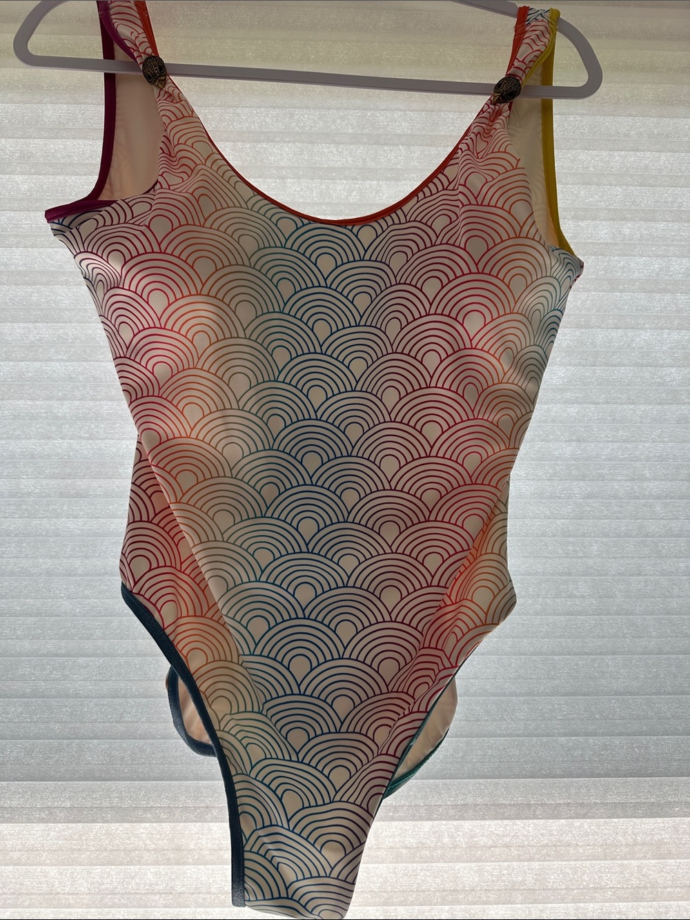 Kurt Geiger Multicolor Wave-Print One-Piece Swimsuit
